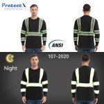 High Visibility Reflective Long Sleeve Safety Shirt