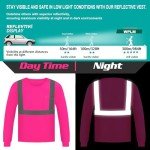 Hi-Vis Reflective Long Sleeve Safety Shirts for Men