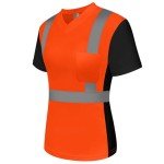 Hi-Vis Orange Shirts for Women - Class 3 Safety