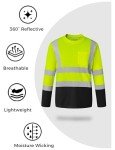 Hi-Vis Reflective Safety Shirts for Men - 3 Pack