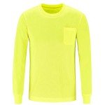 Hi-Vis Long Sleeve Safety T-Shirt - Yellow
