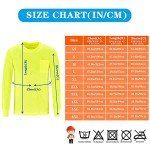 Hi-Vis Long Sleeve Safety T-Shirt - Yellow