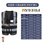 Black XL Custom Safety Vest - A-SAFETY