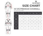 High Visibility Coveralls with Leg Zipper - Large