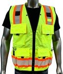 Men's High Visibility Safety Vest with Pockets