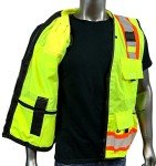Men's High Visibility Safety Vest with Pockets