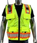 Men's High Visibility Safety Vest with Pockets