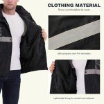 High Visibility Waterproof Softshell Jacket for Men