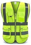 High Visibility Reflective Safety Vest with Pockets