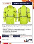 Hi-Viz Safety Shirt, Class 3, Large Regular