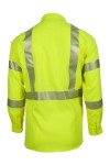 Hi-Viz Safety Shirt, Class 3, Large Regular