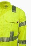 Hi-Viz Safety Shirt, Class 3, Large Regular