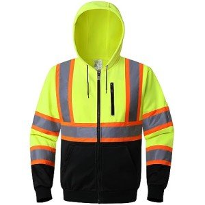 High Visibility Reflective Hoodie for Men and Women