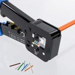 Ratcheting RJ45 Pass-Through Crimp Tool Kit