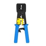 Ratcheting RJ45 Pass-Through Crimp Tool Kit
