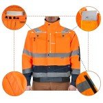 High Visibility Waterproof Reflective Winter Safety Jacket