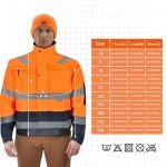 High Visibility Waterproof Reflective Winter Safety Jacket