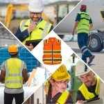 High-Visibility Reflective Safety Vest with Padded Neck