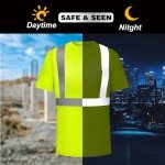 High Visibility Men's Safety Shirts 6 Pack