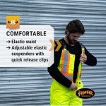 Men’s Hi-Vis Waterproof Insulated Safety Bib Pants