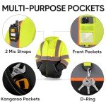 TICONN Reflective High Visibility Safety Hoodie 2XL