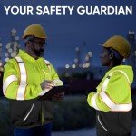 TICONN Reflective High Visibility Safety Hoodie 2XL