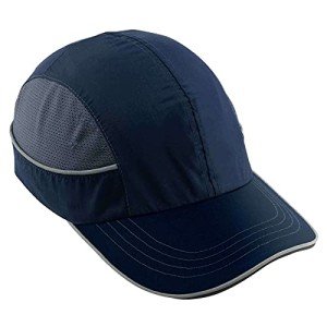 Navy Bump Cap with Long Brim Protection
