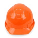 HI VIS Orange Hard Hat with 4-Point Suspension