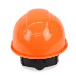 HI VIS Orange Hard Hat with 4-Point Suspension