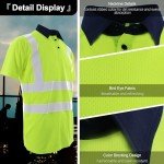Men's Hi-Vis Polo Shirt with Reflective Stripes