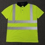 Men's Hi-Vis Polo Shirt with Reflective Stripes