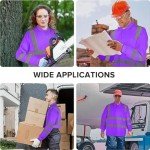 6 Pack Hi-Vis Safety Polo Shirts for Work