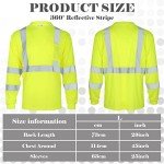 High Visibility Long Sleeve Safety Shirts - 4 Pack