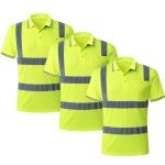 Hi Vis Safety T-Shirt – Breathable 3-Pack (Yellow)