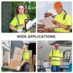 Hi Vis Safety T-Shirt – Breathable 3-Pack (Yellow)