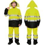 Hi-Vis Waterproof Rain Jacket for Men and Women