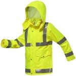 High Visibility Waterproof Rain Jacket for All
