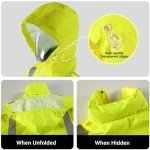 High Visibility Waterproof Rain Jacket for All
