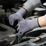 MicroFoam Nitrile Coated Safety Work Gloves - 12 Pairs