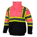 Women's Reflective Hi-Vis Pink Safety Jacket
