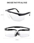 FIMOSON Clear Safety Glasses - 8 Pack