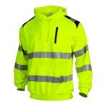 High Visibility Safety Hoodie for Men - Yellow