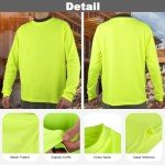 High Visibility Long Sleeve Safety Shirts - 3 Pack