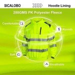 High Visibility Safety Hoodie for Men - Yellow
