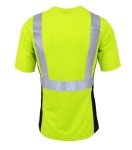 High Visibility Women's Safety T-Shirt with Reflective Tape