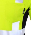 High Visibility Women's Safety T-Shirt with Reflective Tape