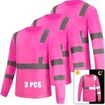 Hi-Vis Reflective Long Sleeve Safety Shirt Set