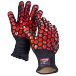 Heat Resistant Oven Gloves - 932°F, Silicone Coating