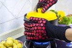 Heat Resistant Oven Gloves - 932°F, Silicone Coating