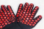 Heat Resistant Oven Gloves - 932°F, Silicone Coating